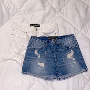 Express denim shorts (2)